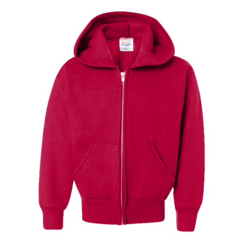 ComfortBlend® EcoSmart® Youth Full-Zip Hooded Sweatshirt Thumbnail